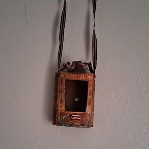 Brown Puerto Rico Themed Men's Bag